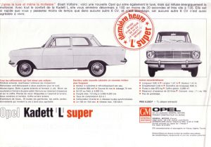 Opel Kadett L Super Tiedot